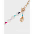 Wholesale Colorful Stone Short Combined Conch Pendant Necklace with Shell